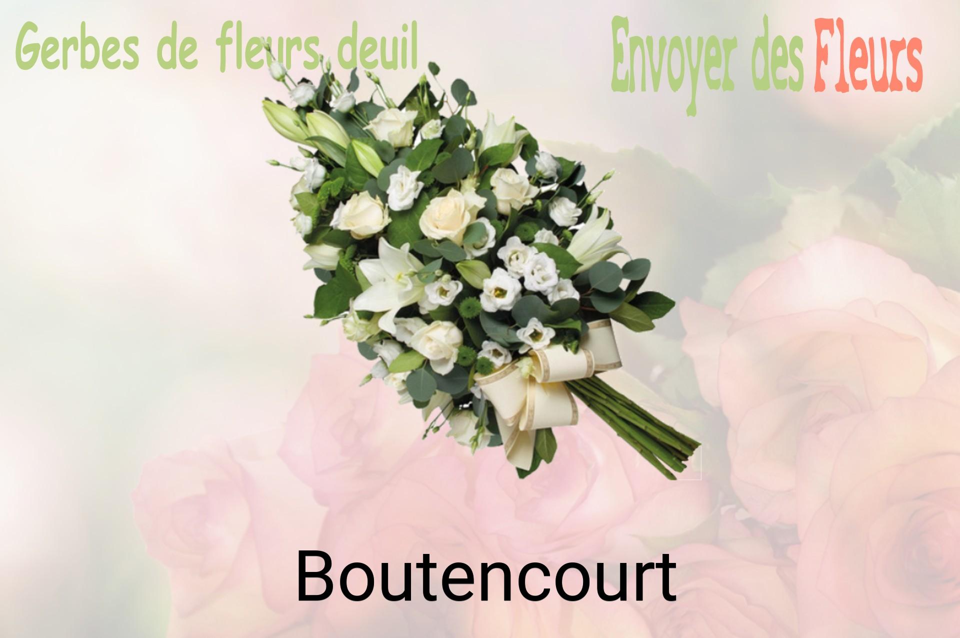 Gerbe de fleurs de deuil livrée à Boutencourt